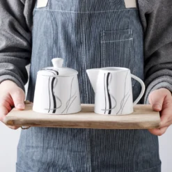 VEWEET, Serie 'Fiona', 100-teilig Porzellan Tafelservice Set, Kombiservice Mit Dessertteller, Speiseteller, Suppenteller, Müslischalen, Kaffeebecher, Kaffeetassen Set, Eierbecher, Milch- Und Zuckerset -Esstisch Lieferungen Rabatte 001557e5b588181135196bf1acfe89e0