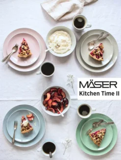 Mäser 931565 Kombiservice Kitchen Time II Für 4 Personen, Porzellan, Grün (1 Set, 16-teilig) -Esstisch Lieferungen Rabatte 01694f81bac5c1715372b7dab1c88b17