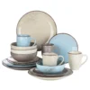 Vancasso Navia Nature 16 Teilig Kombiservice, Geschirrset Aus Steingut In 4 Farbkombi (Erdfarben, Hellblau, Cremefarben, Beige), Vintage Design -Esstisch Lieferungen Rabatte 05ee4b2a5bb8bdc67785833306be1c00