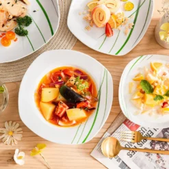 VEWEET Porzellan Tafelservice 'Aviva' 100-teilig Set, Kombiservice Mit Dessertteller, Speiseteller, Suppenteller, Müslischalen, Kaffeebecher, Kaffeetassen Set, Eierbecher, Milch- Und Zuckerset -Esstisch Lieferungen Rabatte 0800e13214798d873a478ea309e3ec86