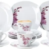 Kaffeeservice 18-tlg. Kyoto Orchidee Leicht Eckig Porzellan Für 6 Personen Weiß MitNachbildung -Esstisch Lieferungen Rabatte 08587283af4c02cc8df21d0b12c651e3
