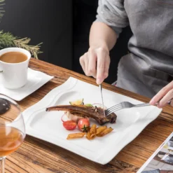 MALACASA, Serie Mario, 28-teilig Kombiservice Aus Porzellan Geschirrset Mit Je 6 Schalen, 6 Dessertteller, 6 Suppenteller, 6 Speiseteller, 2 Rechteckige Platten Und 2 Salz- Und Pfefferdosen -Esstisch Lieferungen Rabatte 0fbc7cfa1668e9109c19018146b4b68a