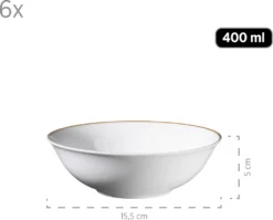 Mäser 931735 Kombiservice Professional Dining Für 6 Personen, Porzellan, Weiß (1 Set, 24-teilig) -Esstisch Lieferungen Rabatte 0fd6addae8024daaa35cb14357215400