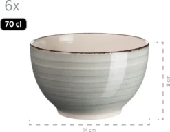 Mäser 931492 Lumaca Frühstück-Service Für 6 Personen Im Vintage Look, Handbemalte Keramik, Steingut, Rauchblau, 18-teilig (1 Set) -Esstisch Lieferungen Rabatte 11f873347c47f30d007caf23e521a078