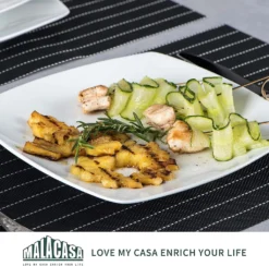 MALACASA, Serie Julia, 36 Tlg. Set Porzellan Geschirrset Tafelservice Mit Kuchenteller, Flachteller Und Suppenteller Für 12 Personen -Esstisch Lieferungen Rabatte 15c5da71e1919871076222b777e4874f