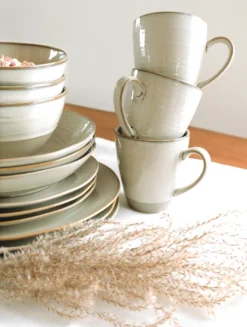 Mäser 931818 Frühstücksset Nottingham Für 4 Personen, Steinzeug, Beige (1 Set, 12-teilig) -Esstisch Lieferungen Rabatte 19a6f5a84a0ec3529cd12af949bb7eb3