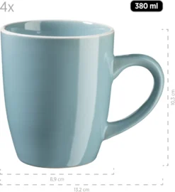 Mäser 931770 Kombiservice Elissa Für 6 Personen, Steinzeug, Türkis (1 Set, 24-teilig) -Esstisch Lieferungen Rabatte 1b55897a88358f64341e3ceb9866d575