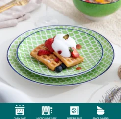 Vancasso Macaron Porzellan Kombiservice, 16 Teilig Geschirrset, Mit Je 4 Speiseteller, Dessertteller, Müslischalen Und Kaffeebecher Für 4 Personen -Esstisch Lieferungen Rabatte 1b9d968369a31bbcd6d35466c116bee0