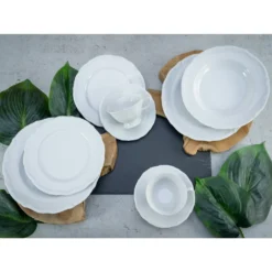 CreaTable 16135 Kombiservice Maria Theresia Für 6 Personen, Porzellan, Weiß (1 Set, 30-teilig) -Esstisch Lieferungen Rabatte 1c837b4de0ebb5491422423280bdcc2d