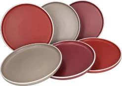 Van Well Liz 24tlg Kombi-Service 6 Pers. Steingut Sand Rot Terracotta Geschirrset -Esstisch Lieferungen Rabatte 1cf7f9e92fd38dfe58155f5b54143e07