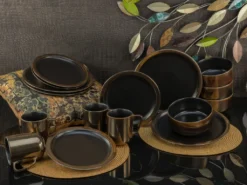 CreaTable 23592 Kombiservice Modern Industrial Für 4 Personen, Steinzeug, Schwarz/gold (1 Set, 16-teilig) 17 CreaTable 23592 Kombiservice Modern Industrial Für 4 Personen, Steinzeug, Schwarz/gold (1 Set, 16-teilig) -Esstisch Lieferungen Rabatte 1e3b9ca979def613d9936119c83d140f