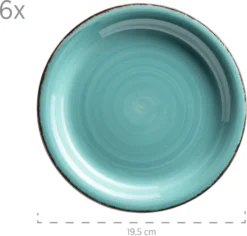 Mäser 931614 Kombiservice Lumaca Für 6 Personen, Steingut, Türkis (1 Set, 30-teilig) -Esstisch Lieferungen Rabatte 235468250e916c468cfb5c1e0f677d45