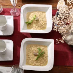 MALACASA, Serie Joesfa, 30 Tlg. Cremeweiß Porzellan Geschirrset Kombiservice Tafelservice Im Eleganten Design Mit Je 6 Tassen, 6 Untertassen, 6 Dessertteller, 6 Suppenteller Und 6 Speiseteller -Esstisch Lieferungen Rabatte 244a704b6dd4a65faf9b02e79ff746ca