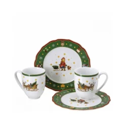 HUTSCHENREUTHER Kaffee-Set 4tlg. Wintertime Grün 1 Stck. 701515 (EKB) -Esstisch Lieferungen Rabatte 24570cc2069843ec955bb4d511c3a641