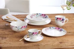 Kaffeeservice Erweiterungsgedeck 3 Tlg. Skagen Flower