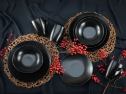 CreaTable 25833 Kombiservice Black Matt Für 4 Personen, Steinzeug, Schwarz (1 Set, 16-teilig) 8 CreaTable 25833 Kombiservice Black Matt Für 4 Personen, Steinzeug, Schwarz (1 Set, 16-teilig) -Esstisch Lieferungen Rabatte 2d5458ec999e7c71832132ed3ec01b93