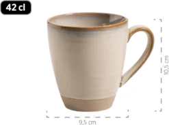 Mäser 931818 Frühstücksset Nottingham Für 4 Personen, Steinzeug, Beige (1 Set, 12-teilig) -Esstisch Lieferungen Rabatte 2e0a9cb3d0be8f136e260ac41200b758