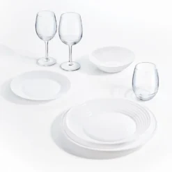 Tafelservice Harena 18-teilig Weiß LUMINARC Essservice Geschirrset Tafelset -Esstisch Lieferungen Rabatte 303703d9d3a3ac308c24a75cfccfdcf9