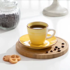 Kaffeeservice Steinzeug, Vancasso BONITA 12 Teiliges Kaffeeset, Cappuccino Tassenset Für 6 Personen, Tassen Und Untertassen -Esstisch Lieferungen Rabatte 347b48b53a851b888334949a14d759c4