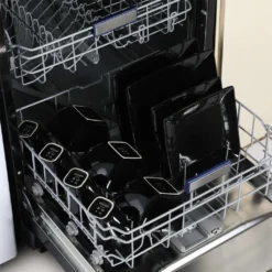 Vancasso Tafelservice »SOHO« 16-tlg. Porzellan Teller Set, Kombiservice Tafelset Mit Kaffeetassen, Müslischalen, Schwarz -Esstisch Lieferungen Rabatte 36383f8a9a56057309b647048f9e1eeb