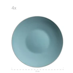 Mäser 931770 Kombiservice Elissa Für 6 Personen, Steinzeug, Türkis (1 Set, 24-teilig) -Esstisch Lieferungen Rabatte 397143031e3d6ff6e8df619b4e44b95a