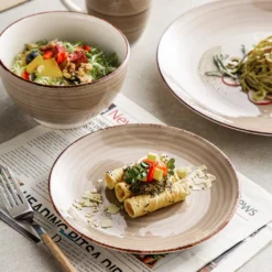 Vancasso Bella Steinzeug Kombiservice, 16 Teilig Geschirrset Für 4 Personen, Mit Je 4 Dessertteller, Speiseteller, Müslischalen, Kaffeebecher, Schokolade -Esstisch Lieferungen Rabatte 3bc1271e71ea29361de617f5bcd3ebbb