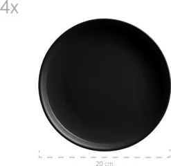Mäser 931961 Kombiservice Alenia Für 4 Personen, Steinzeug, Schwarz (1 Set, 16-teilig) -Esstisch Lieferungen Rabatte 3f0a36ee2e890340cca4de71f2322dc3