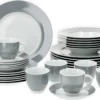Van Well Kombiservice 30-tlg. Für 6 Personen Serie Vario Porzellan - Farbe Wählbar, Farbe:grau 2 Van Well Kombiservice 30-tlg. Für 6 Personen Serie Vario Porzellan - Farbe Wählbar, Farbe:grau -Esstisch Lieferungen Rabatte 3f7303464093a1f185fb6e21cecb8a01