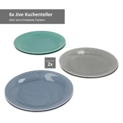 24tlg Geschirrset Jive 6Pers Kaffeebecher Suppenteller Kuchenteller Speiseteller Porzellan Bunt -Esstisch Lieferungen Rabatte 43b59e78485e3ca6e2ec2338f58bdd6d