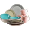 Mäser 931499 Lumaca Vintage Geschirr-Set Für 4 Personen, Handbemaltes Keramik Kombiservice, Steingut, Bunt, 16-teilig (1 Set) -Esstisch Lieferungen Rabatte 44a6bcb7496fd4257c8d5802ed87bef2