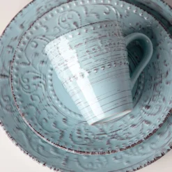 Tafelservice Steingut, Vancasso VINE Ess Geschirrset, 32-teiliges Kombiservice Mit Je 8 Speisetellern, Kuchentellern, Schalen Und Tassen Für 8 Personen, Geprägte Liane -Esstisch Lieferungen Rabatte 44cb13d1834fad0a0d80757c10078ebf