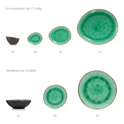 Sänger SÄNGER Steingut Geschirrset Palm Beach, Tafelservice & Servierplatten Set 23 Teilig Für 4 Personen -Esstisch Lieferungen Rabatte 4531c550eed8df3447ed0c0452dcd413