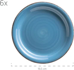 Mäser 931601 Frühstücksset Lumaca Für 6 Personen, Steingut, Dunkelblau (1 Set, 18-teilig) -Esstisch Lieferungen Rabatte 4549253f043313fb6cc7b5936a1b292d