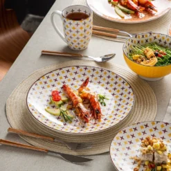 Vancasso Tafelservice Porzellan, Tulip Elegantes Geschirrset, 48 Teilig Kombiservice Mit Speiseteller, Dessertteller, Müslischalen Und Kaffeebecher Für 12 Personen -Esstisch Lieferungen Rabatte 466443b83f40b2fcea55f9442f8a2b92