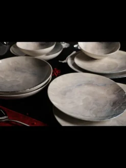 Hermia Concept, Erika,(24 Stücke), Abendessen , Mehrfarbig, 100% Porzellan -Esstisch Lieferungen Rabatte 49549b03cf38cf6a3edaf6ebb683543f