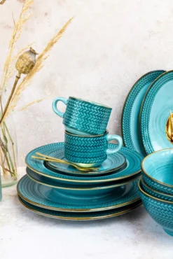 Mäser 931942 Kaffeeservice Prospero Für 6 Personen, Porzellan, Blau (1 Set, 12-teilig) -Esstisch Lieferungen Rabatte 4f5c97e927c9fe40823406e75a2e2dd5