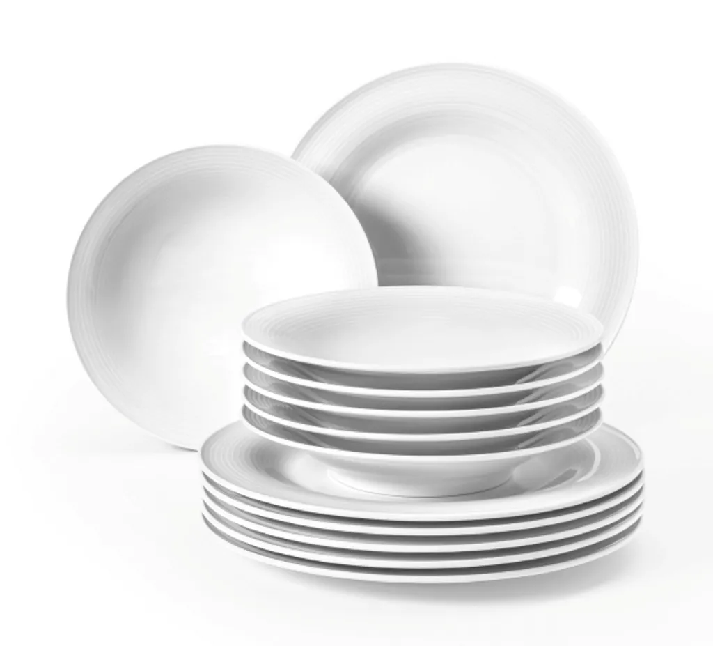 Seltmann Weiden Tafelservice 12-teilig BT Beat Weiss 8 Seltmann Weiden Tafelservice 12-teilig BT Beat Weiss – Bild 6