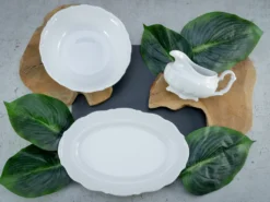 CreaTable 16029 Serviergeschirr Maria Theresia Für 1 Personen, Porzellan, Weiß (1 Set, 3-teilig) -Esstisch Lieferungen Rabatte 58113eb093cec329158bc602faefd0ca