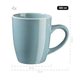 Mäser 931770 Kombiservice Elissa Für 6 Personen, Steinzeug, Türkis (1 Set, 24-teilig) -Esstisch Lieferungen Rabatte 599117e90891ad0dbf6f84d212351f24