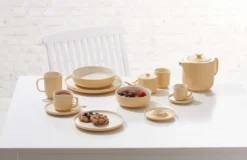 Kaffeeservice 18 Tlg. Jasper Vanille