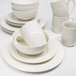 Porzellan Geschirr Set Weiß Für 4 Personen 16-teiliges Tafelservice Kombiservice -Esstisch Lieferungen Rabatte 5ba92ed5a7435d22f118a4b6139c33fc