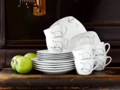 Mäser 921344 Chanson Kombiservice, Für 6 Personen, Weiß, 30-teilig (1 Set) -Esstisch Lieferungen Rabatte 5bf5c8333a7f3a32e709a65ba3c73bb1