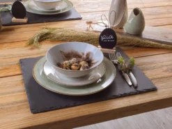 WELLCO Kombiservice Pur 24teilig Grün/grau -Esstisch Lieferungen Rabatte 5cde43e290dad1f3ddf7aea5625aa05d