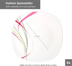 Van Well 12tlg. Tafelservice "Fashion" -Esstisch Lieferungen Rabatte 5d26b5cd6fc234c35aca3e2a38cd7718