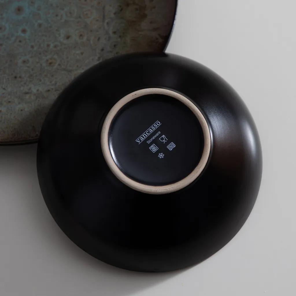 Tafelservice Steinzeug, Vancasso 16-St BUBBLE Kombiservice, Geschirrset Mit Müslischalen, Kaffeetassen, Dessertteller Und Speiseteller Für 4 Personen, Vintage 6 Tafelservice Steinzeug, Vancasso 16-St BUBBLE Kombiservice, Geschirrset Mit Müslischalen, Kaffeetassen, Dessertteller Und Speiseteller Für 4 Personen, Vintage – Bild 4