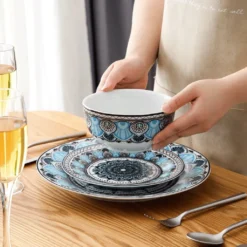 Tafelservice VEWEET, 18 Teiliges Geschirrset Aus Porzellan, AUDRIE Serie, Mit Je 6 Müslischale, Dessertteller Und Flachteller Für 6 Personen -Esstisch Lieferungen Rabatte 641ae375397022ed76e55ef1257d5690