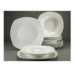 CreaTable 19511 Tafelservice Amelie Für 6 Personen + Uni, Porzellan, Weiß (1 Set, 12-teilig) -Esstisch Lieferungen Rabatte 65551576c3909ac0d99f60e0123821cf