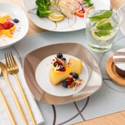 VEWEET Tafelservice 'Nikita' Aus Porzellan, 24 Teilig Geschirrset Beinhatlet Müslischalen, Dessertteller, Speiseteller Und Suppenteller, Geschirrservice Für 6 Personen -Esstisch Lieferungen Rabatte 666efc7366917b1883b2a06b2b2c9d54