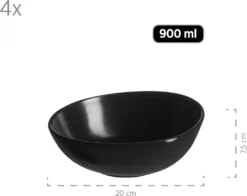 Mäser 931730 Kombiservice Glendale Für 4 Personen, Steinzeug, Schwarz (1 Set, 16-teilig) 14 Mäser 931730 Kombiservice Glendale Für 4 Personen, Steinzeug, Schwarz (1 Set, 16-teilig) -Esstisch Lieferungen Rabatte 68130a6cb85e96b7fee05852c12e7033