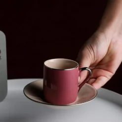 Artvigor, Porzellan Kaffeeservice, Bunt 12 Teilig Kaffee Set, Mit 6 Espressotassen 80 Ml, 6 Untertassen, Mehrfarbig -Esstisch Lieferungen Rabatte 68139441e99aa6d9eef7c4986933e211